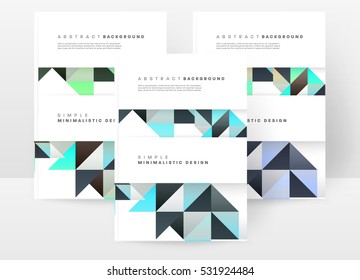 Modelo de fundo geométrico para capas, folhetos, banners, cartazes e cartazes, pode ser usado para apresentações e livros, ilustração vetorial EPS10