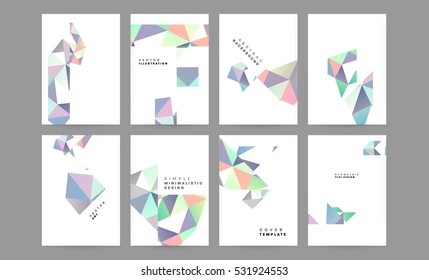 Geometric background Template for covers, flyers, banners, posters and placards, may be used for presentations and books, EPS10 vector illustration