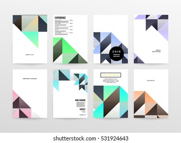 Geometric background Template for covers, flyers, banners, posters and placards, may be used for presentations and books, EPS10 vector illustration