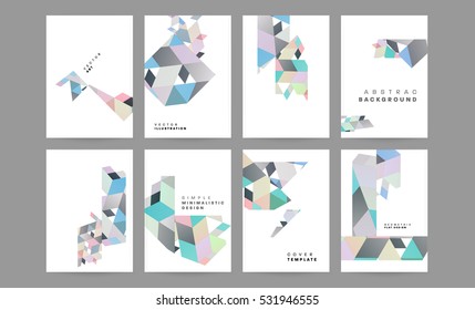 Geometrische Hintergrundvorlage für Cover, Flyer, Banner, Poster und Plakate, kann für Präsentationen und Bücher verwendet werden, EPS10 Vektorgrafik