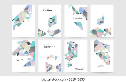 Geometric background Template for covers, flyers, banners, posters and placards, may be used for presentations and books, EPS10 vector illustration