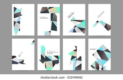 Geometrische Hintergrundvorlage für Cover, Flyer, Banner, Poster und Plakate, kann für Präsentationen und Bücher verwendet werden, EPS10 Vektorgrafik