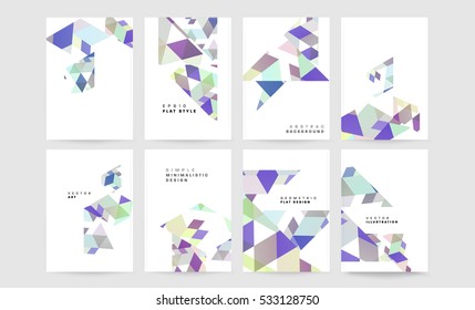 Plantilla de fondo geométrico para cubiertas, volantes, pancartas, carteles y carteles, puede utilizarse para presentaciones y libros, ilustración vectorial EPS10
