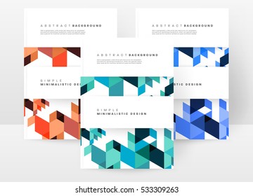 Geometric background Template for covers, flyers, banners, posters and placards, may be used for presentations and books, EPS10 vector illustration