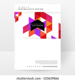 Geometric background Template for covers, flyers, banners, posters and placards, may be used for presentations and books, EPS10 vector illustration