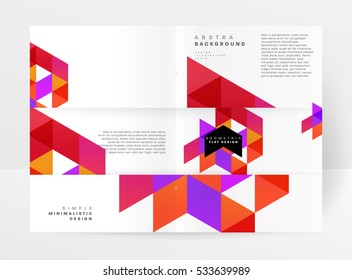 Geometrische Hintergrundvorlage für Cover, Flyer, Banner, Poster und Plakate, kann für Präsentationen und Bücher verwendet werden, EPS10 Vektorgrafik