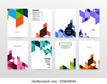 Geometric background Template for covers, flyers, banners, posters and placards, may be used for presentations and books, EPS10 vector illustration