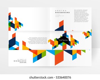 Geometric background Template for covers, flyers, banners, posters and placards, may be used for presentations and books, EPS10 vector illustration