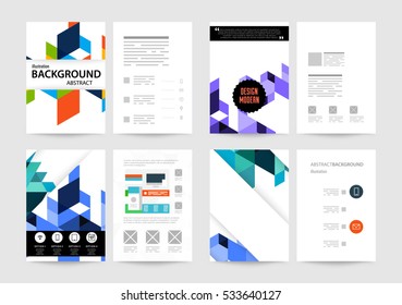 Geometric background Template for covers, flyers, banners, posters and placards, may be used for presentations and books, EPS10 vector illustration