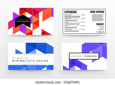 Geometric background Template for covers, flyers, banners, posters and placards, may be used for presentations and books, EPS10 vector illustration