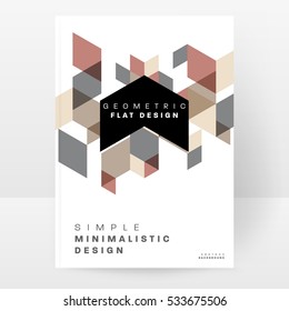Geometric background Template for covers, flyers, banners, posters and placards, may be used for presentations and books, EPS10 vector illustration