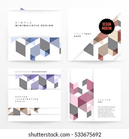 Geometric background Template for covers, flyers, banners, posters and placards, may be used for presentations and books, EPS10 vector illustration