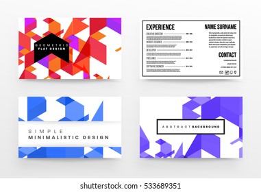 Geometrische Hintergrundvorlage für Cover, Flyer, Banner, Poster und Plakate, kann für Präsentationen und Bücher verwendet werden, EPS10 Vektorgrafik