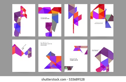 Geometrische Hintergrundvorlage für Cover, Flyer, Banner, Poster und Plakate, kann für Präsentationen und Bücher verwendet werden, EPS10 Vektorgrafik