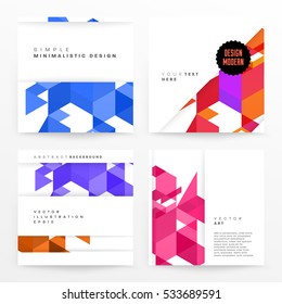 Geometric background Template for covers, flyers, banners, posters and placards, may be used for presentations and books, EPS10 vector illustration