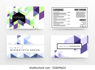 Geometric background Template for covers, flyers, banners, posters and placards, may be used for presentations and books, EPS10 vector illustration