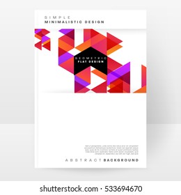 Geometric background Template for covers, flyers, banners, posters and placards, may be used for presentations and books, EPS10 vector illustration