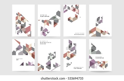 Geometric background Template for covers, flyers, banners, posters and placards, may be used for presentations and books, EPS10 vector illustration