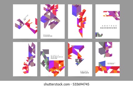 Plantilla de fondo geométrico para cubiertas, volantes, pancartas, carteles y carteles, puede utilizarse para presentaciones y libros, ilustración vectorial EPS10
