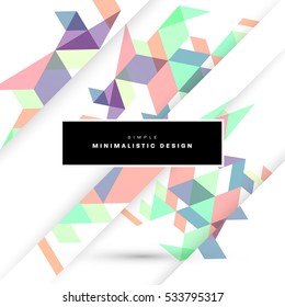 Geometric background Template for covers, flyers, banners, posters and placards, may be used for presentations and books, EPS10 vector illustration