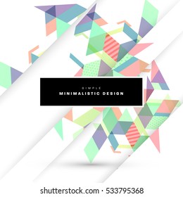 Geometric background Template for covers, flyers, banners, posters and placards, may be used for presentations and books, EPS10 vector illustration