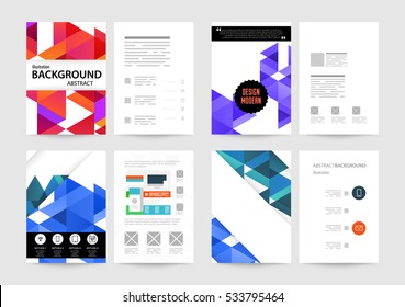 Geometrische Hintergrundvorlage für Cover, Flyer, Banner, Poster und Plakate, kann für Präsentationen und Bücher verwendet werden, EPS10 Vektorgrafik