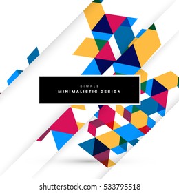 Geometric background Template for covers, flyers, banners, posters and placards, may be used for presentations and books, EPS10 vector illustration