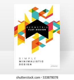 Geometric background Template for covers, flyers, banners, posters and placards, may be used for presentations and books, EPS10 vector illustration