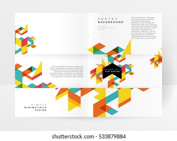 Geometric background Template for covers, flyers, banners, posters and placards, may be used for presentations and books, EPS10 vector illustration