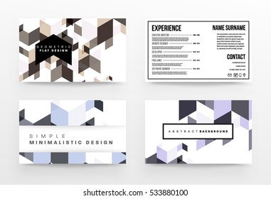 Geometric background Template for covers, flyers, banners, posters and placards, may be used for presentations and books, EPS10 vector illustration