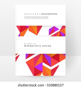 Plantilla de fondo geométrico para cubiertas, volantes, pancartas, carteles y carteles, puede utilizarse para presentaciones y libros, ilustración vectorial EPS10