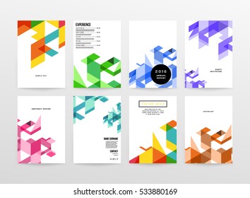 Geometric background Template for covers, flyers, banners, posters and placards, may be used for presentations and books, EPS10 vector illustration