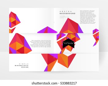 Geometric background Template for covers, flyers, banners, posters and placards, may be used for presentations and books, EPS10 vector illustration