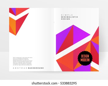 Geometric background Template for covers, flyers, banners, posters and placards, may be used for presentations and books, EPS10 vector illustration