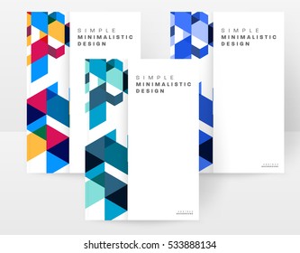Plantilla de fondo geométrico para cubiertas, volantes, pancartas, carteles y carteles, puede utilizarse para presentaciones y libros, ilustración vectorial EPS10
