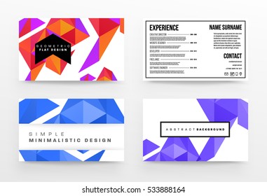 Geometric background Template for covers, flyers, banners, posters and placards, may be used for presentations and books, EPS10 vector illustration