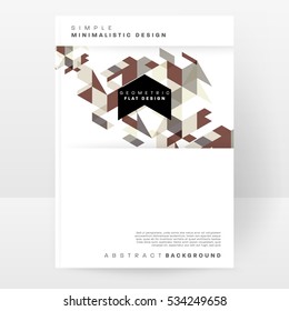 Geometric background Template for covers, flyers, banners, posters and placards, may be used for presentations and books, EPS10 vector illustration