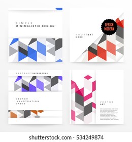 Geometric background Template for covers, flyers, banners, posters and placards, may be used for presentations and books, EPS10 vector illustration