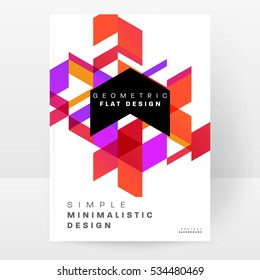 Plantilla de fondo geométrico para cubiertas, volantes, pancartas, carteles y carteles, puede utilizarse para presentaciones y libros, ilustración vectorial EPS10