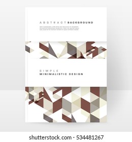 Geometric background Template for covers, flyers, banners, posters and placards, may be used for presentations and books, EPS10 vector illustration