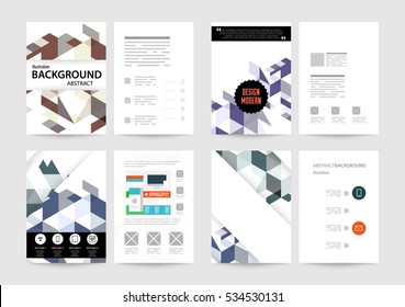 Geometric background Template for covers, flyers, banners, posters and placards, may be used for presentations and books, EPS10 vector illustration