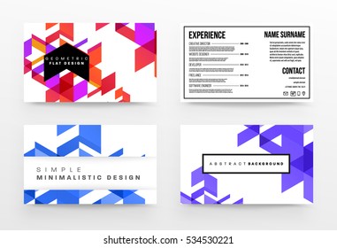 Geometric background Template for covers, flyers, banners, posters and placards, may be used for presentations and books, EPS10 vector illustration