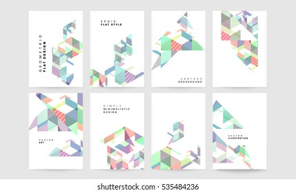 Geometric background Template for covers, flyers, banners, posters and placards, may be used for presentations and books, EPS10 vector illustration