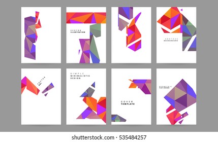 Geometric background Template for covers, flyers, banners, posters and placards, may be used for presentations and books, EPS10 vector illustration