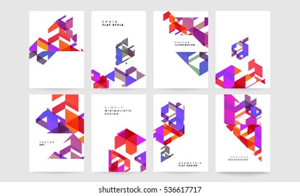 Plantilla de fondo geométrico para cubiertas, volantes, pancartas, carteles y carteles, puede utilizarse para presentaciones y libros, ilustración vectorial EPS10