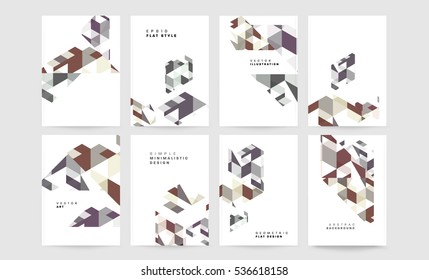 Geometric background Template for covers, flyers, banners, posters and placards, may be used for presentations and books, EPS10 vector illustration