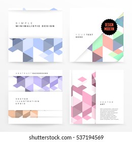 Geometric background Template for covers, flyers, banners, posters and placards, may be used for presentations and books, EPS10 vector illustration