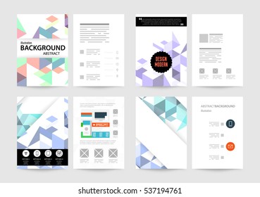 Geometric background Template for covers, flyers, banners, posters and placards, may be used for presentations and books, EPS10 vector illustration
