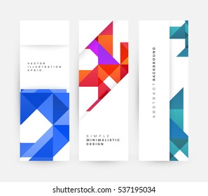 Geometric background Template for covers, flyers, banners, posters and placards, may be used for presentations and books, EPS10 vector illustration