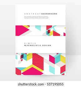 Geometric background Template for covers, flyers, banners, posters and placards, may be used for presentations and books, EPS10 vector illustration